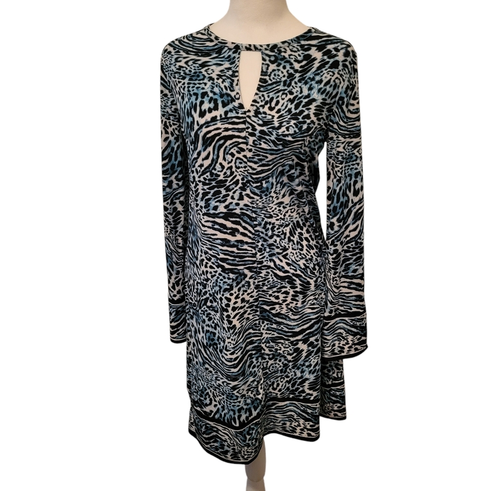 Michael Michael Kors Keyhole Dress Blue sz S